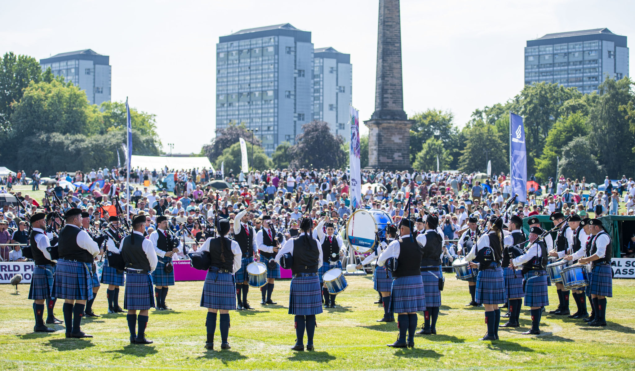 Field Marshal Montgomery win the World Pipe Band Championships The